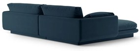 Sötétkék sarokkanapé (jobb oldali) Torino – Micadoni Home