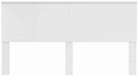 Fejtámla fejtámlával Fényes Fehér 180 cm Faanyag