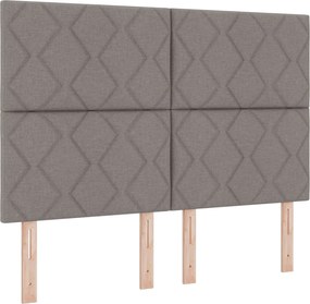 vidaXL Fejtámla Tópszínű 160 cm szövet