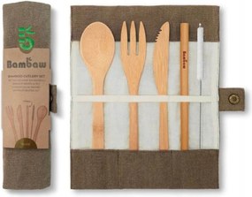 Bambaw túra evőeszköz szett bambuszból vagina