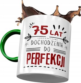 Zöld Bögre Születésnapra 75 75-es 75-ös Ajándék Nyomtatott Fotóval