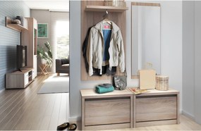 Polc, DTD laminált, tölgy sonoma, NORTY TYP20