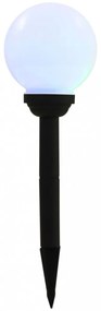 8 db napelemes kültéri LED gömblámpa 15 cm RGB