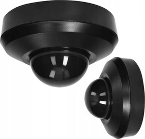 Mozgásérzékelő Mennyezeti Pir 360° IP44 Led Fekete Nagy Hatótávolság 20m