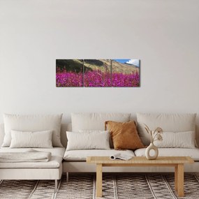 Hegyi rét tája (órával) (90x30 cm)