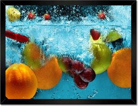 Poszterek keretben 40x30 Gyümölcsök a vízbe esve