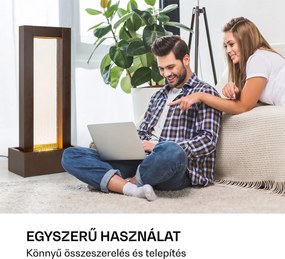 Blumfeldt Skyriver kerti és szobai szökőkút beltéri és kültéri, LED, 10 m kábel