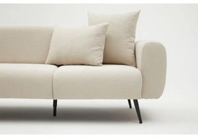 PISA L-alakú sarokgarnitúra, krémszínű, balos