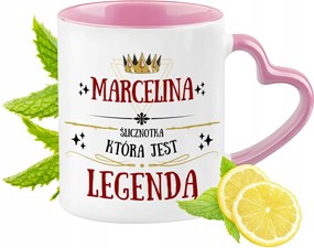 Marcelina Bögre Rózsaszín Szív Alakú Füllel Kávé Ajándék