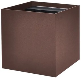 Brilagi - CUBE LED kültéri fali lámpatest, 6W, 230V, barna, IP54