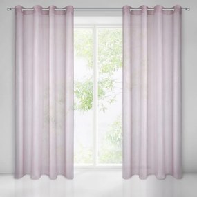 Kész drapéria karikákon 140x250cm Rózsaszín