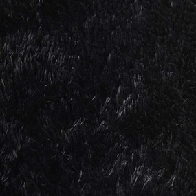fekete hosszú szálú NAVARRA bozontos szőnyeg 200x200 cm