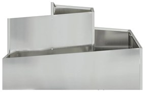 virágcserép 80x80x50 cm galvanizált acél