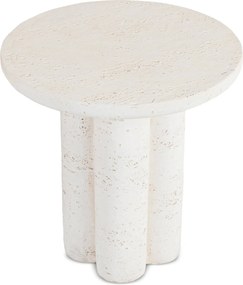 Stolik BROK 46 cm Krem/Beż Nowoczesny