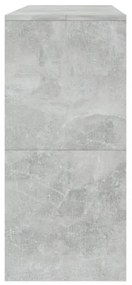 betonszürke szerelt fa dohányzóasztal 100x35x76,5 cm