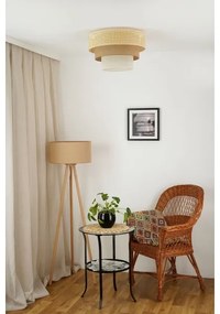 Brilagi Mennyezeti lámpa CEDAR LUNETA 1xE27/15W/230V Ø45 rattan/barna/krém