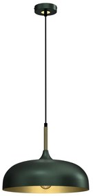 Brilagi - Csillár zsinóron ABRAHAM 1xE27/60W/230V átm. 35 cm zöld