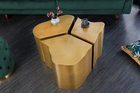 ORGANIC ORIENT design dohányzóasztal szett - arany