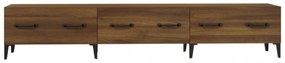 barna tölgyszínű szerelt fa TV-szekrény 150 x 34,5 x 30 cm