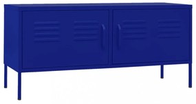 tengerészkék acél TV-szekrény 105 x 35 x 50 cm
