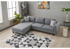 Sarokkanapé Kale Linen Balos - Szürke