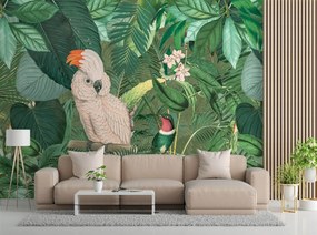 Gario Fotótapéta Papagájok a trópusokon - Andrea Haase Anyag: Vlies, Méret: 250 x 175 cm