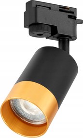 Sínlámpa Halogén Led reflektor GU10 Fekete Arany+Réz