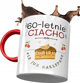 Piros Bögre Születésnapra 60 60-es 60-as Ajándék Nyomtatott Fotóval