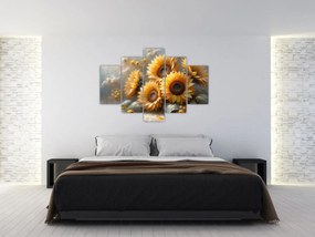 Kép - Napraforgók festménye (150x105 cm)