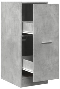 betonszürke szerelt fa patikaszekrény 30 x 41 x 77,5 cm