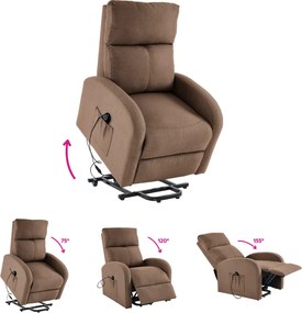 Állítható relaxációs fotel, világosbarna, NERIS