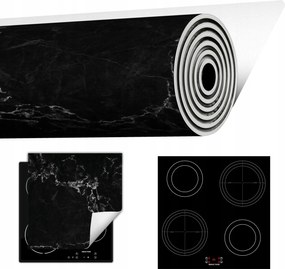 Tűzhelyvédő Szőnyeg Feltekerhető Asztallap 50x52 Márvány fekete