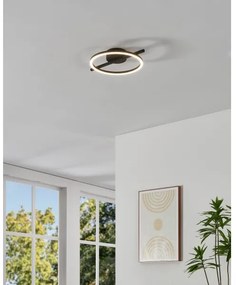 Eglo 901113 - LED Dimmelhető mennyezeti lámpa AMANDOLO LED/17W/230V fekete + + távirányító