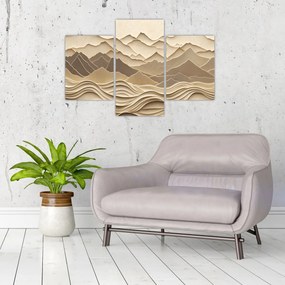 Kép - 3D hegyvonalak (90x60 cm)