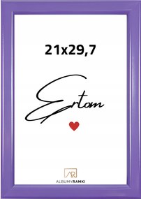 Képkeret 21x29,7 A4 lila plx plexi univerzális