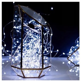 Karácsonyi fényfüzér 50 LED, hideg fehér