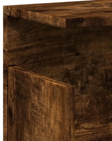füstös tölgy színű szerelt fa faliszekrény 60 x 20 x 30 cm