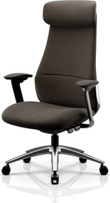 Irodai fotel kárpitozott vezetői barna: COMMAND
