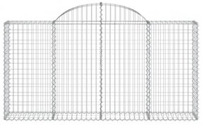 20 db íves horganyzott vas gabion kosár 200x30x100/120 cm