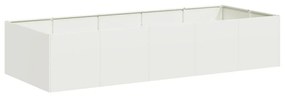 vidaXL fehér acél növénytartó 200x80x40 cm