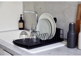 Drip Basic fekete edényszárító - Wenko