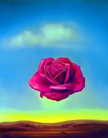 Művészeti nyomat Salvador Dali - Medative Rose, Salvador Dalí