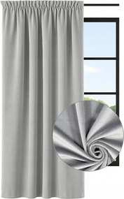 Velvet függöny 140x230 Függöny hosszú csíkos színes függöny Velvet szürke