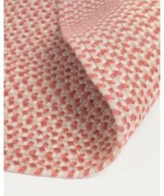 Rózsaszín kerek kültéri-beltéri szőnyeg újrahasznosított szálakból ø 150 cm Rodhe – Kave Home