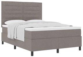 Box Spring ágy Matraccal Taupe 140x200 cm Szövet