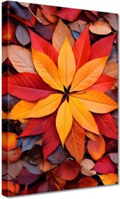 Vászonkép 20x30 Őszi színes levelek