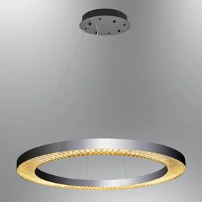 JESI LED kábeles csillár 90W/230V 3000K, átm. 100 cm, ezüstszínű