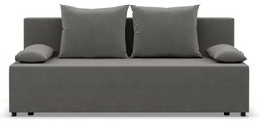 Nobu kanapé, bársony, világosszürke