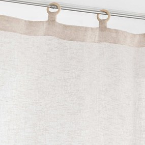 Bézs fényáteresztő függöny szett 2 db-os 60x120 cm Minalisa – douceur d'intérieur