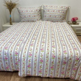 Falu barna pamut ágyneműhuzat TiaHome - 1x Párna 90x70cm, 1x Paplan 140x200cm